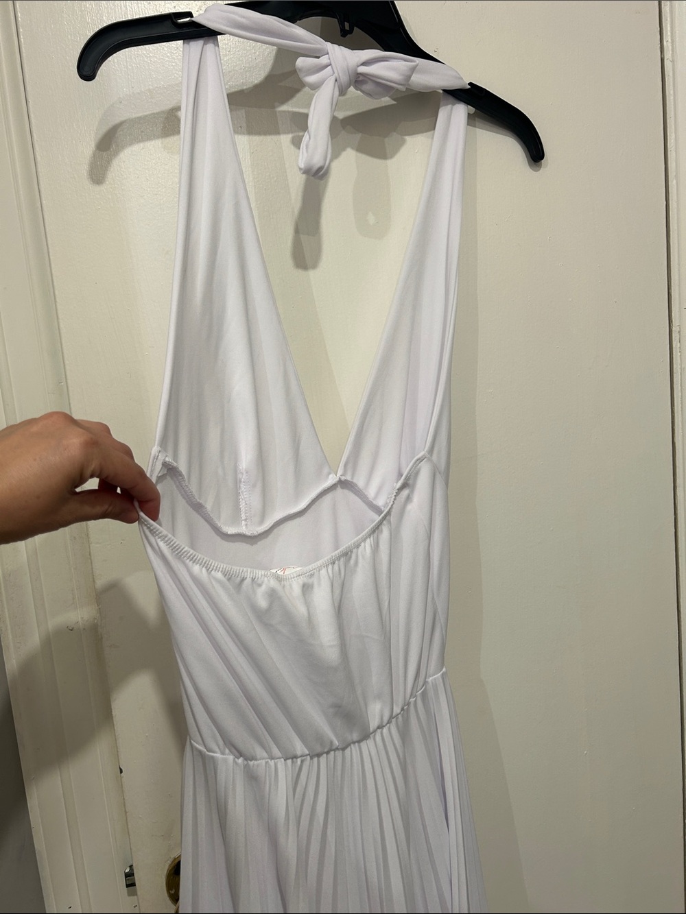 Marilyn Monroe White Strapless Pleated Halter Dress Costume size medium - Picture 7 of 8